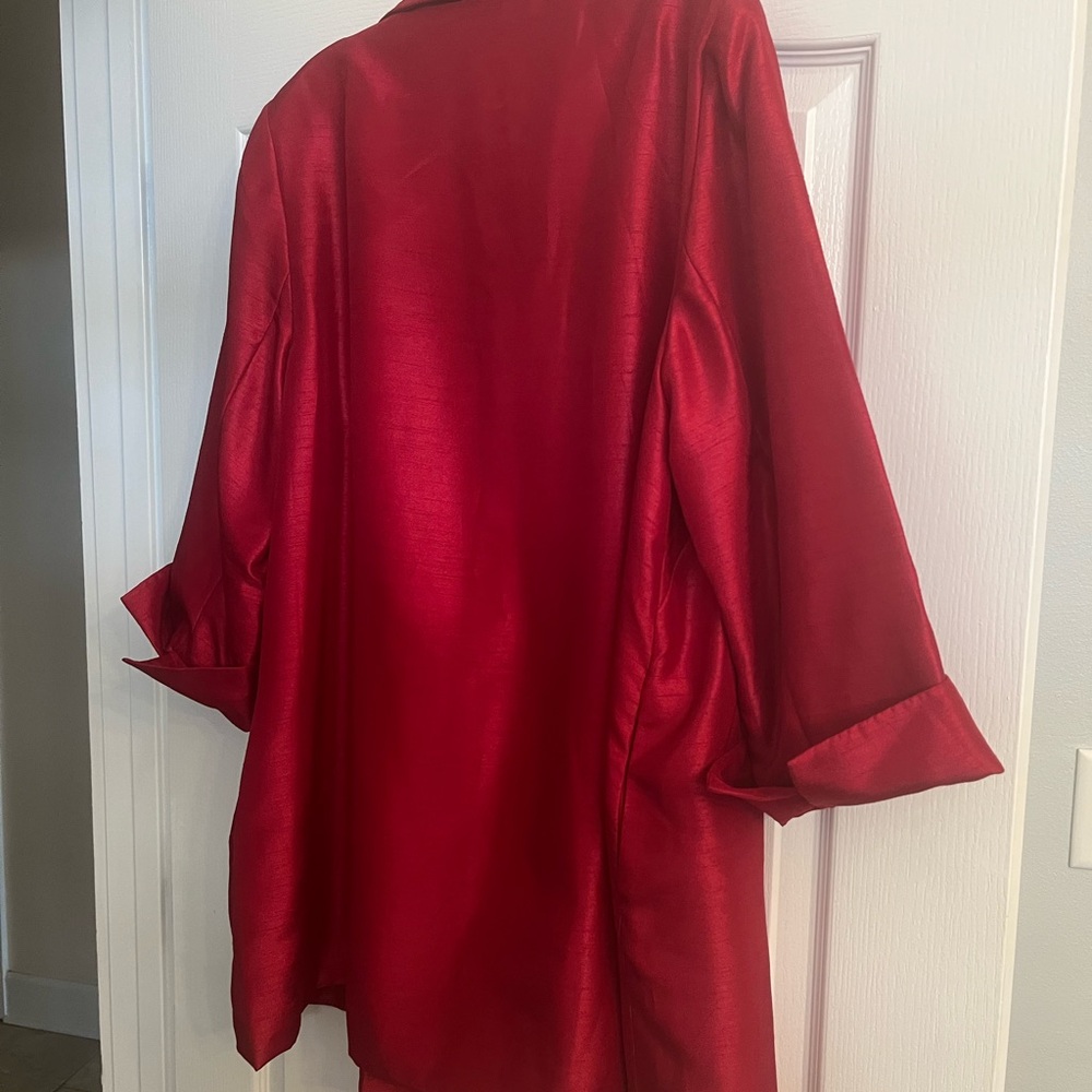 Chico's Red Blazer - Picture 8 of 9